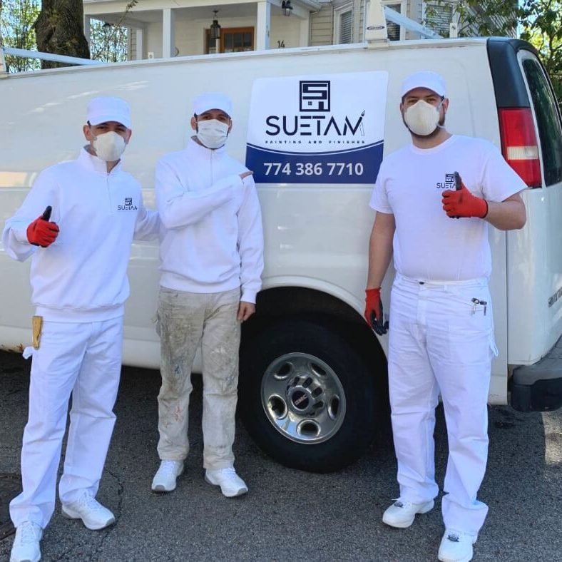 suetam painting painters in front of van in north andover ma